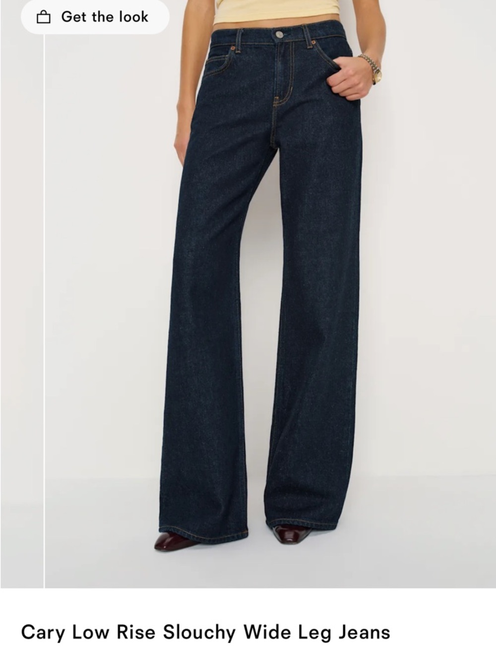 Reformation Wide-Leg Jeans - Dark Indigo - Picture 2 of 3